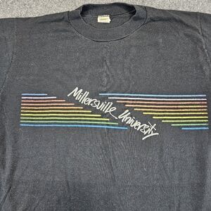 VTG 80s Millersville University Velva Sheen College T Shirt USA Single Stitch